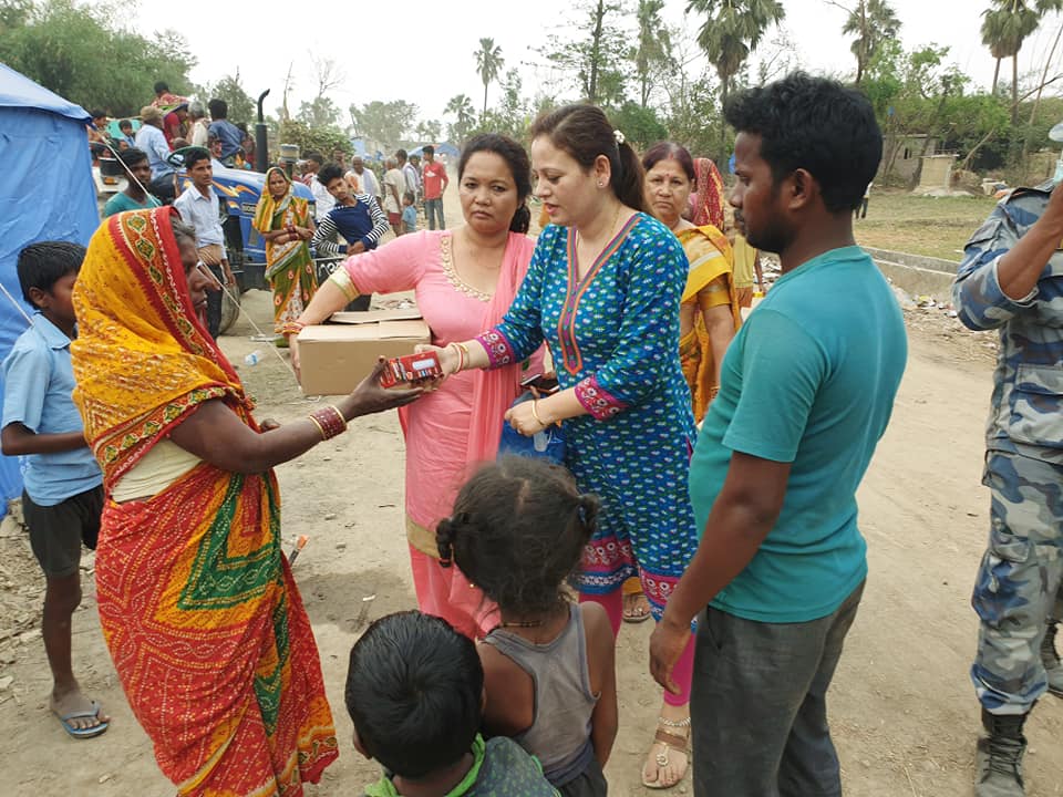 Solar Light and Sanitary Pad Distribution